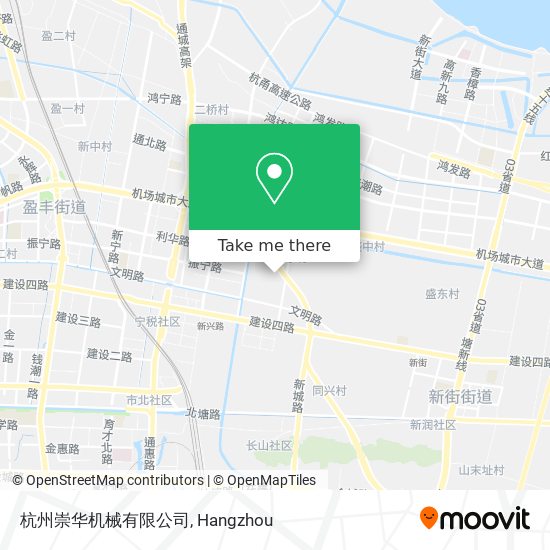 杭州崇华机械有限公司 map