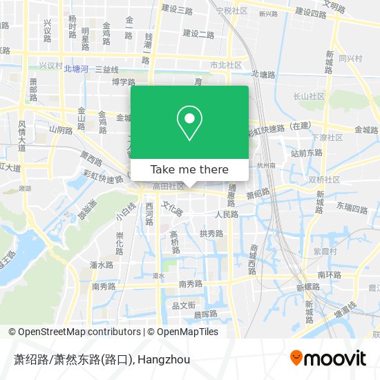 萧绍路/萧然东路(路口) map