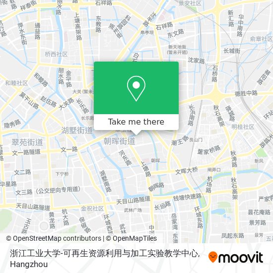 浙江工业大学-可再生资源利用与加工实验教学中心 map