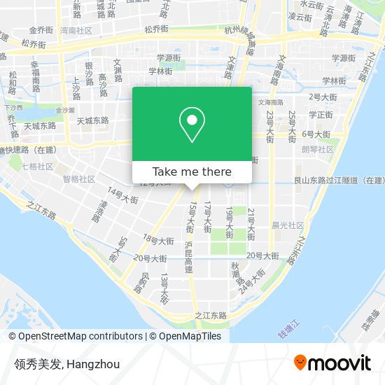 领秀美发 map