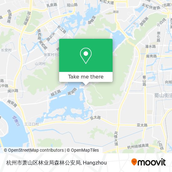 杭州市萧山区林业局森林公安局 map
