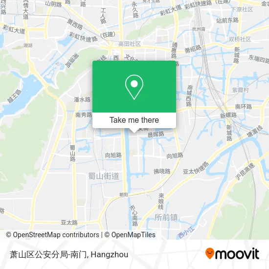 萧山区公安分局-南门 map