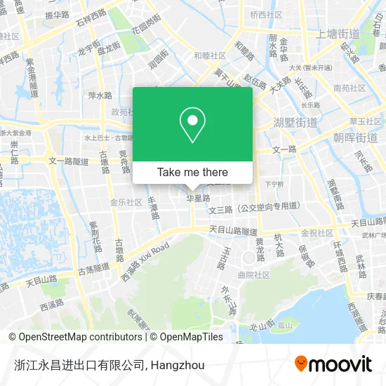 浙江永昌进出口有限公司 map