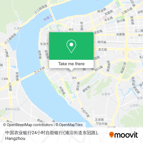 中国农业银行24小时自助银行(浦沿街道东冠路) map