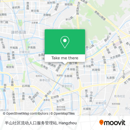 半山社区流动人口服务管理站 map