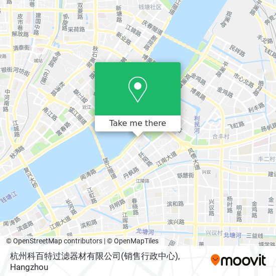 杭州科百特过滤器材有限公司(销售行政中心) map