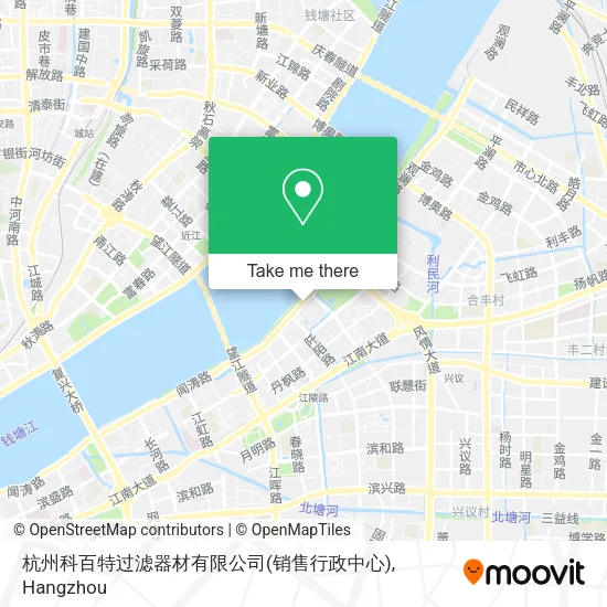 杭州科百特过滤器材有限公司(销售行政中心) map