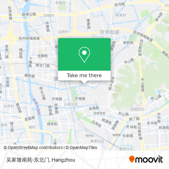 吴家墩南苑-东北门 map