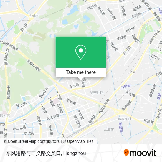 东风港路与三义路交叉口 map