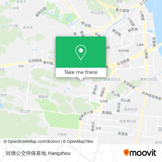 转塘公交停保基地 map