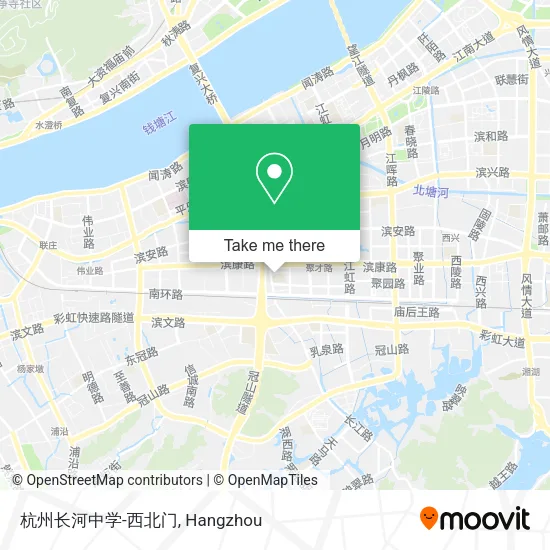 杭州长河中学-西北门 map