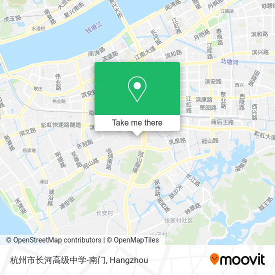 杭州市长河高级中学-南门 map