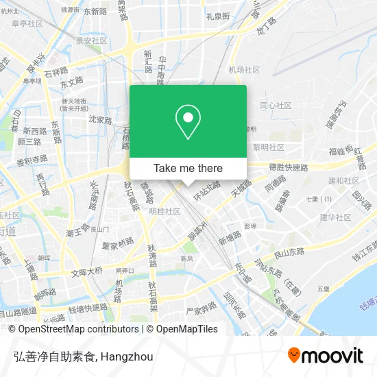 弘善净自助素食 map