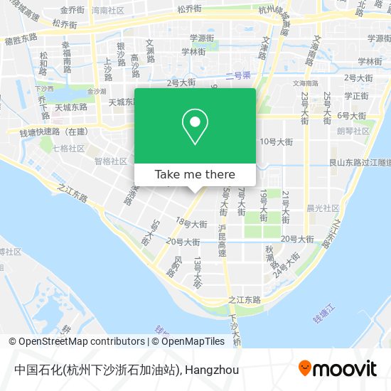 中国石化(杭州下沙浙石加油站) map