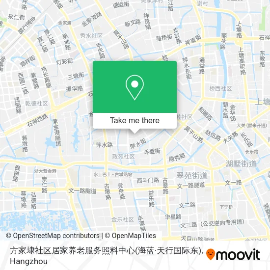方家埭社区居家养老服务照料中心(海蓝·天行国际东) map