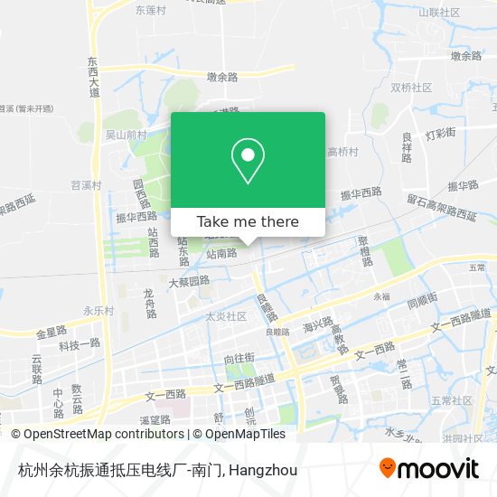 杭州余杭振通抵压电线厂-南门 map