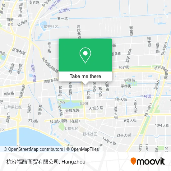 杭汾福酷商贸有限公司 map