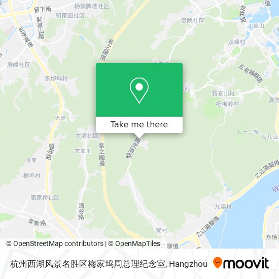 杭州西湖风景名胜区梅家坞周总理纪念室 map