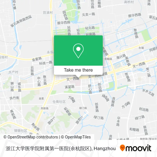 浙江大学医学院附属第一医院(余杭院区) map