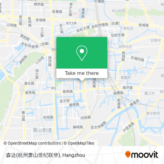 森达(杭州萧山世纪联华) map