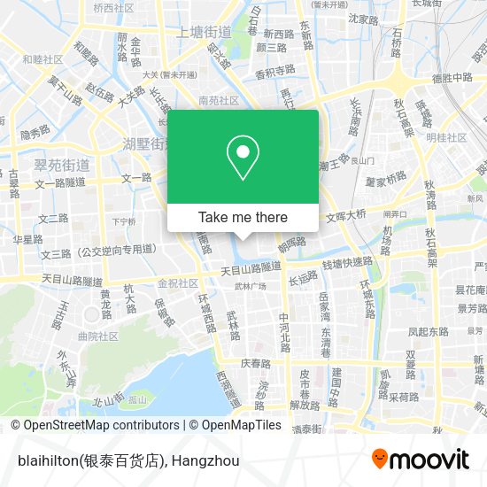 blaihilton(银泰百货店) map