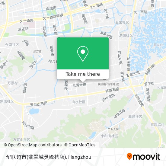 华联超市(翡翠城灵峰苑店) map