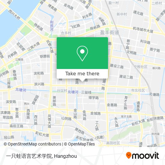 一只蛙语言艺术学院 map