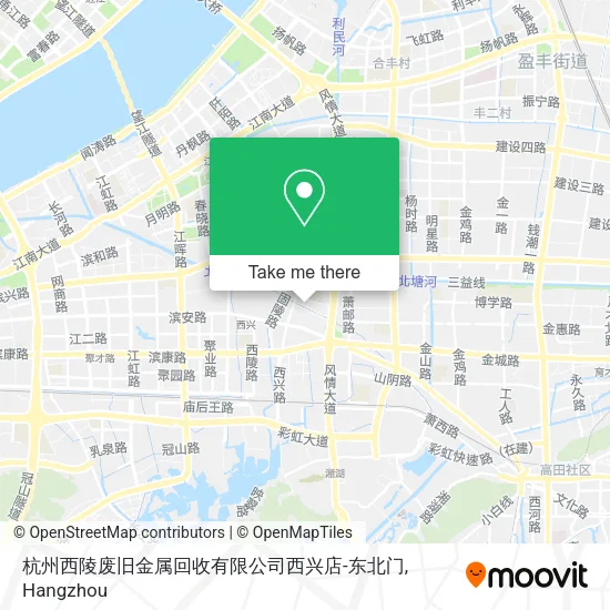 杭州西陵废旧金属回收有限公司西兴店-东北门 map