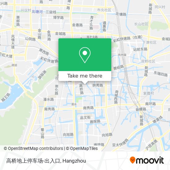 高桥地上停车场-出入口 map