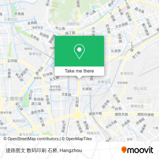 捷路图文 数码印刷 石桥 map