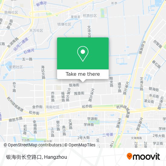 银海街长空路口 map