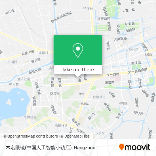 木名眼镜(中国人工智能小镇店) map