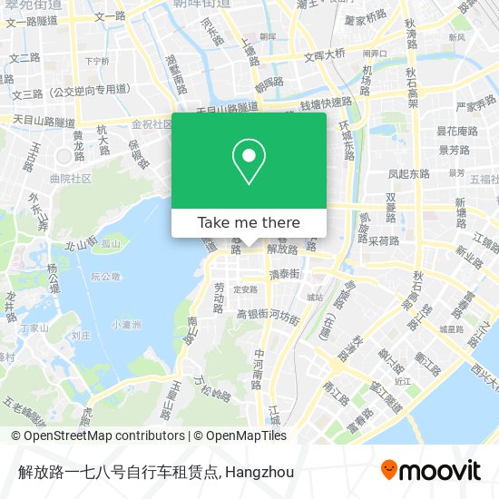 解放路一七八号自行车租赁点 map