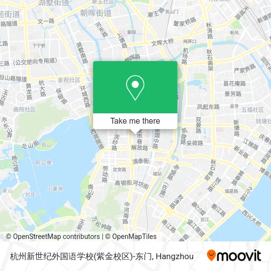 杭州新世纪外国语学校(紫金校区)-东门 map