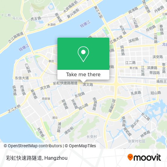 彩虹快速路隧道 map