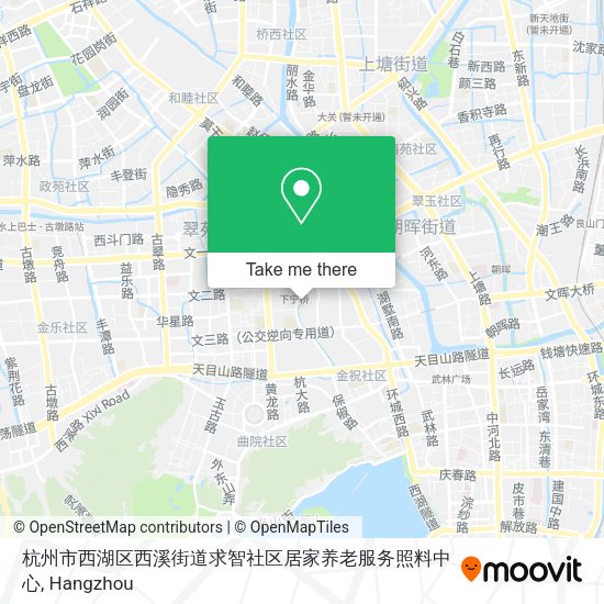 杭州市西湖区西溪街道求智社区居家养老服务照料中心 map
