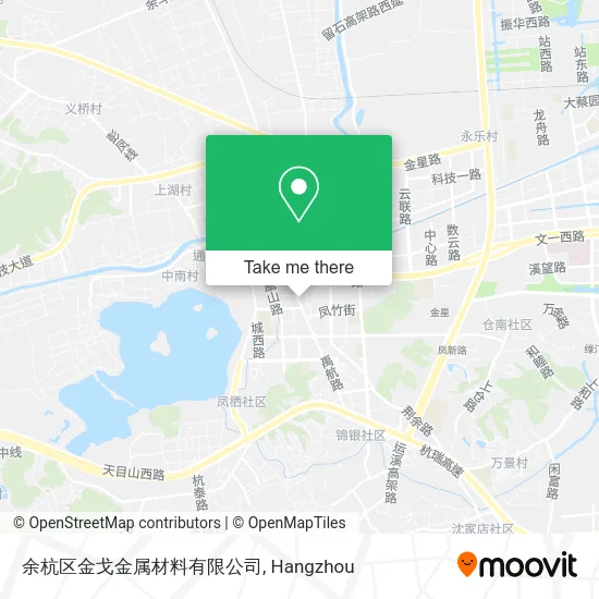 余杭区金戈金属材料有限公司 map