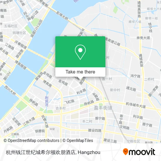 杭州钱江世纪城希尔顿欢朋酒店 map