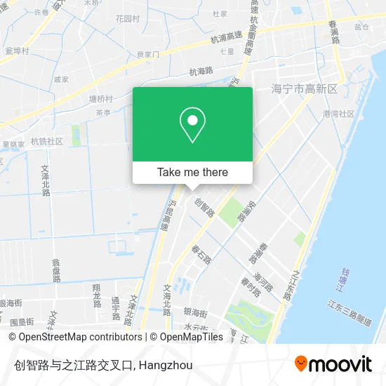 创智路与之江路交叉口 map
