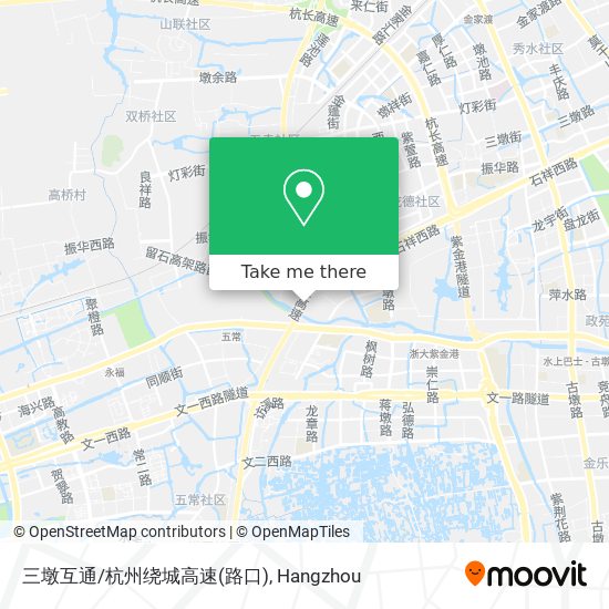 三墩互通/杭州绕城高速(路口) map