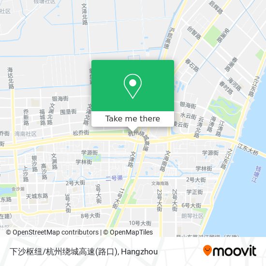 下沙枢纽/杭州绕城高速(路口) map