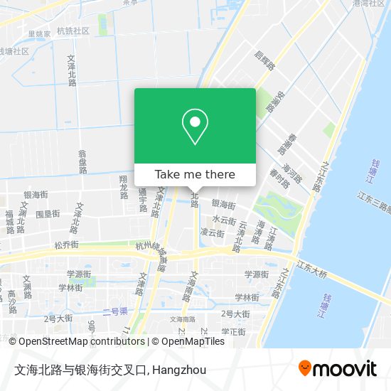 文海北路与银海街交叉口 map