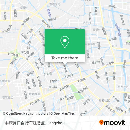 丰庆路口自行车租赁点 map