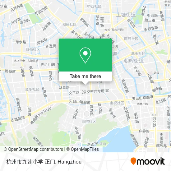 杭州市九莲小学-正门 map