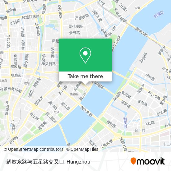 解放东路与五星路交叉口 map
