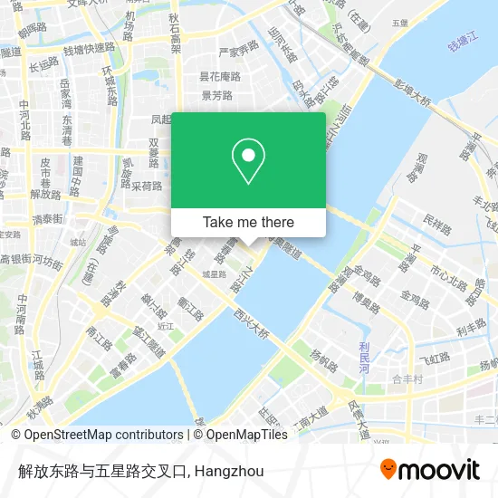 解放东路与五星路交叉口 map