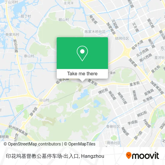 印花坞基督教公墓停车场-出入口 map
