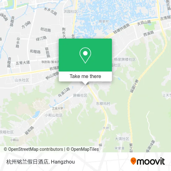 杭州铭兰假日酒店 map