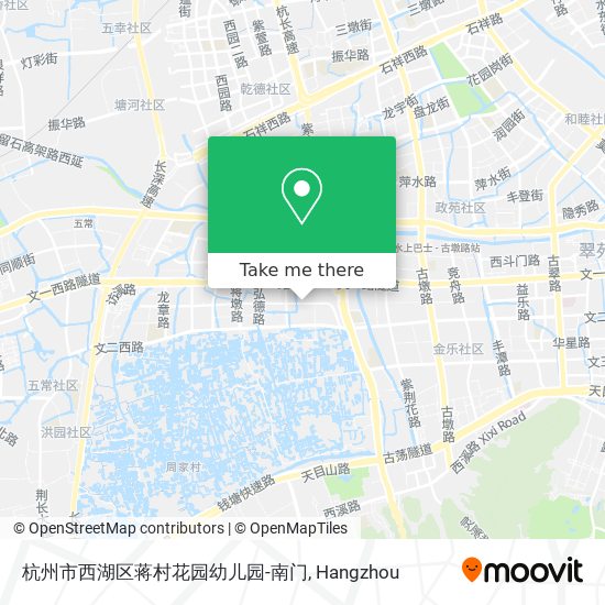 杭州市西湖区蒋村花园幼儿园-南门 map