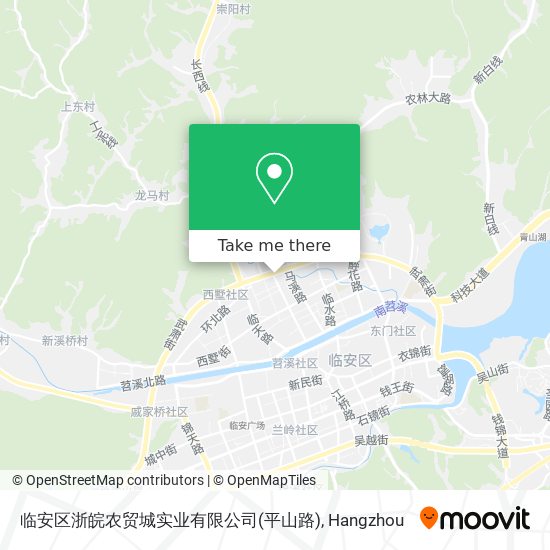临安区浙皖农贸城实业有限公司(平山路) map